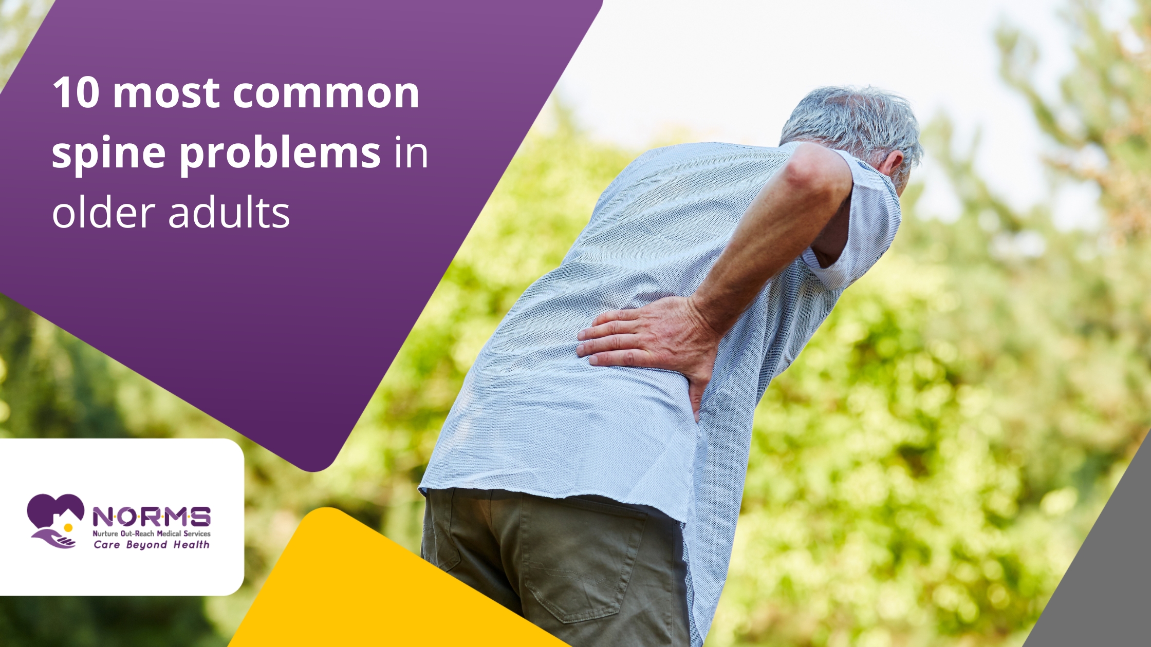 10 Most common spine problems in older adults